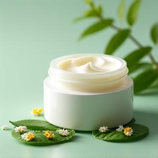 Crema con extractos botánicos